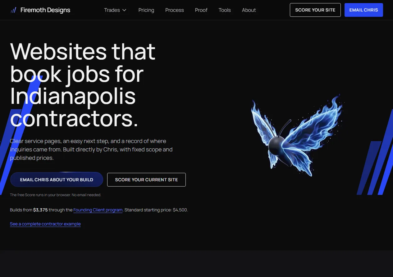 Firemoth Designs digital agency website design